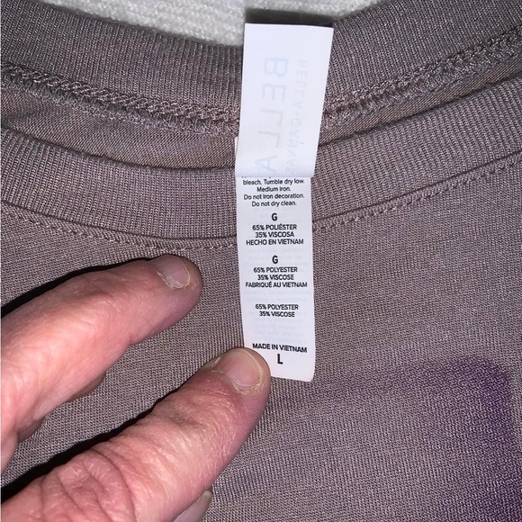 Sidesaddle riding lady Selika T shirt dolman sleeves. Size large. Gray cotton - Picture 5 of 6